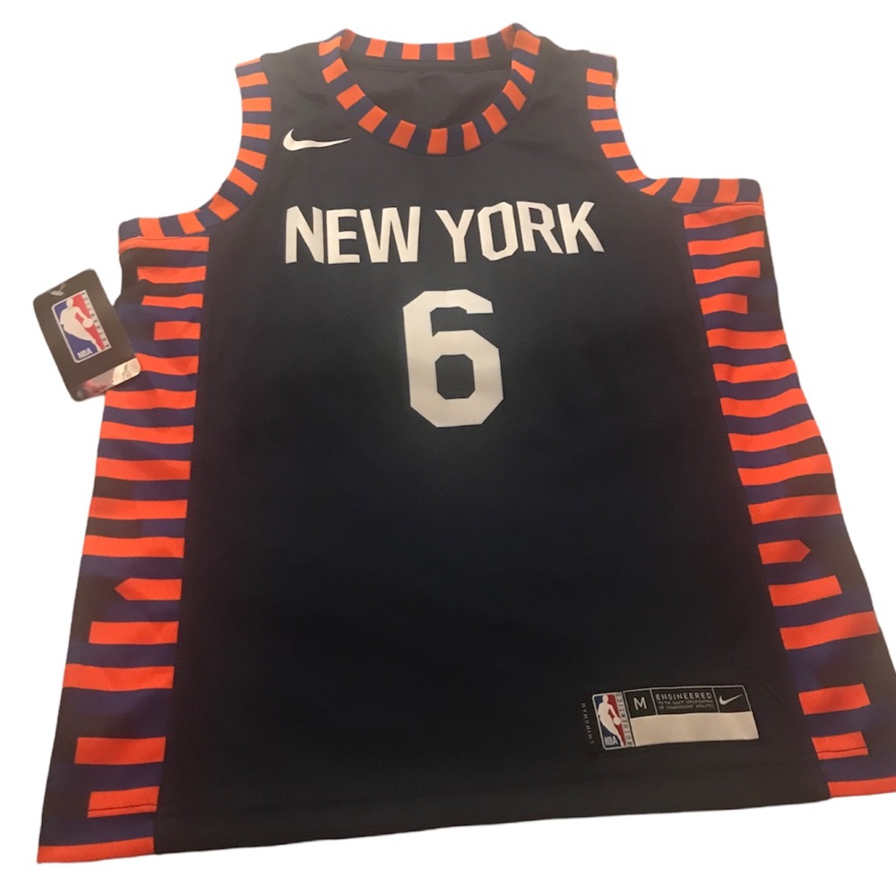 NBA, NY Porzingis Kristaps, # 6 Jersey, Blue/White/Orange 10/12 youth, NWT, $45
